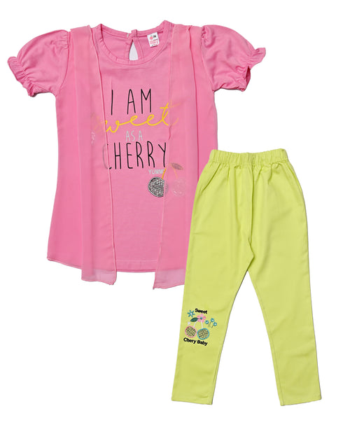 Girls Cherry Outfit , 2-Piece Set