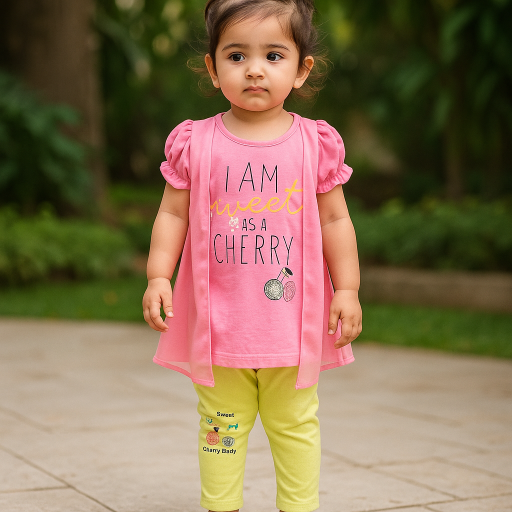 Girls Cherry Outfit , 2-Piece Set