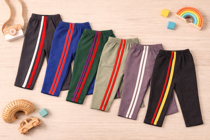 Baby Winter Jogger Pants with Side Stripes _ 6 Months To 1 Year