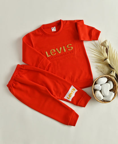 Levi's Fleece Sweatshirt & Pants Set  | boys 2 pc Outfit
