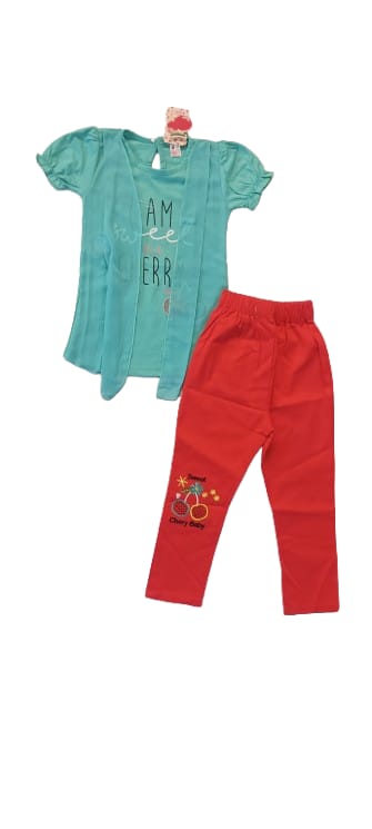 Girls Cherry Outfit , 2-Piece Set