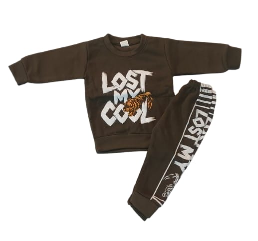 Boys Tiger Print 2 Piece Comfort Set