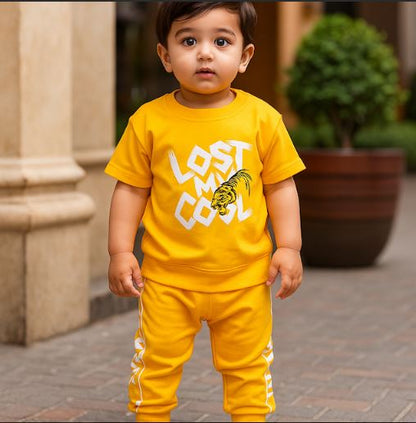Boys Tiger Print 2 Piece Comfort Set