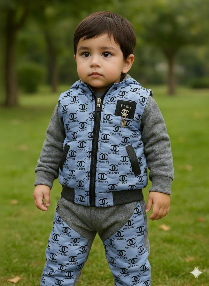 Premium Toddler Winter Tracksuit 3Pcs Set