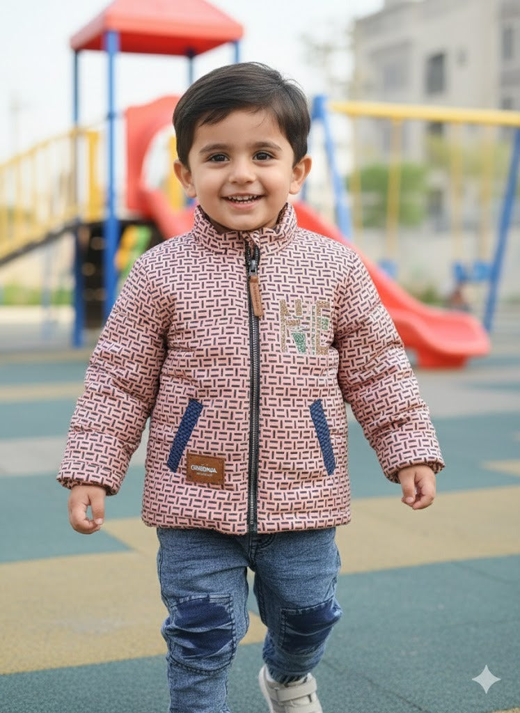 Kids Winter Puffer Jacket for Boys _ Warm Quilted Outerwear for 1 to 3 Years