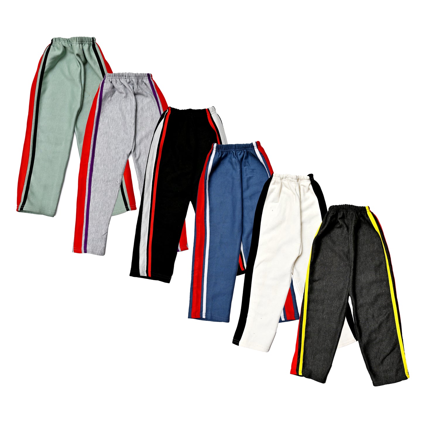 Pack of 6 Boys’ Side Stripe Track Pants