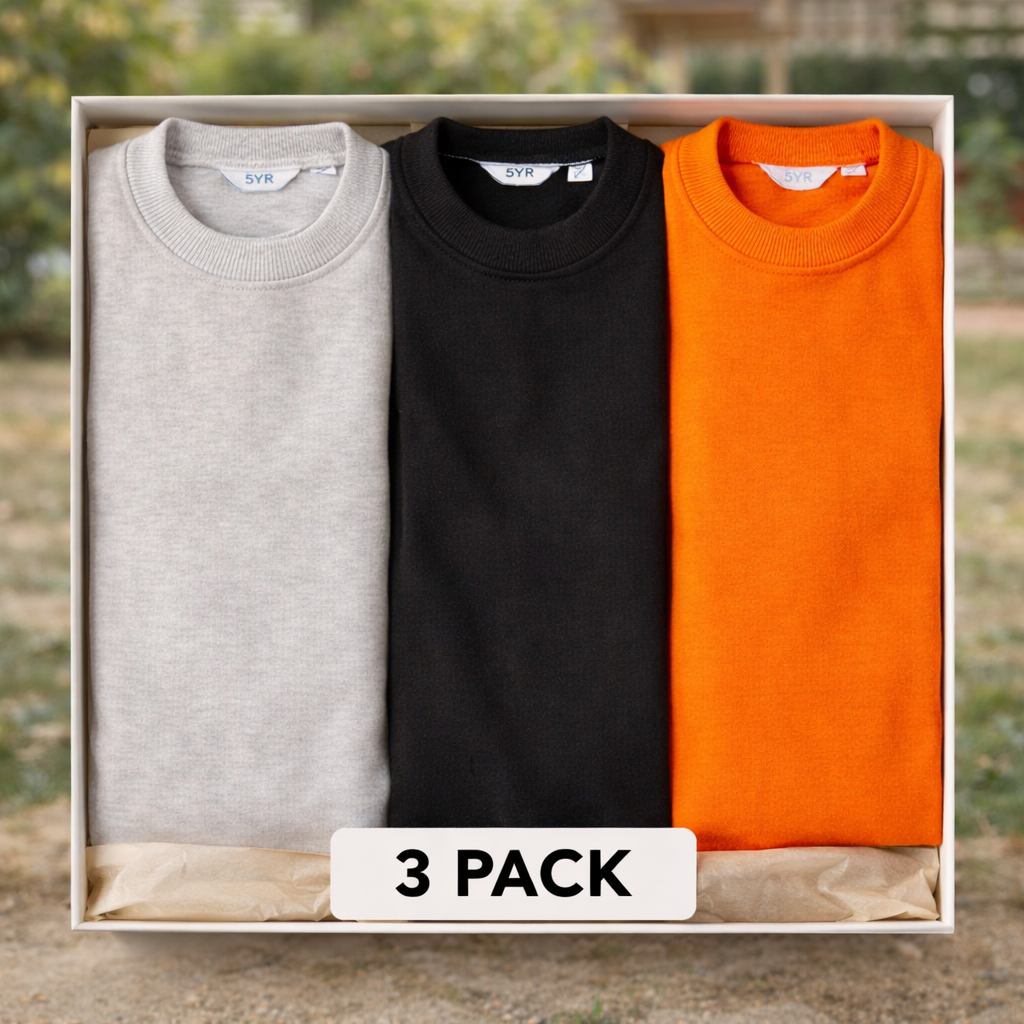 Kids Winter Sweatshirt Pack of 3 Ages 1 to 5