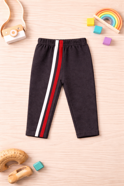 Baby Winter Jogger Pants with Side Stripes _ 6 Months To 1 Year